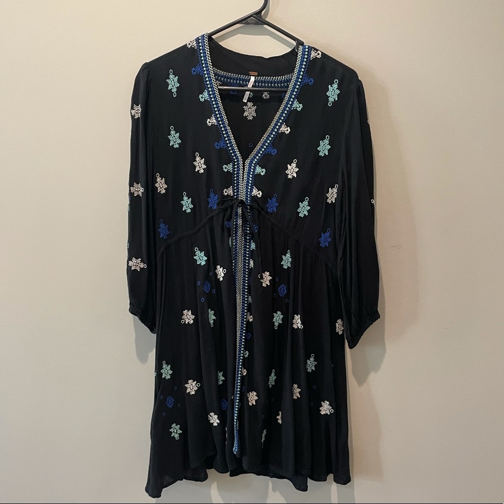 Free People Embroidered Tunic Dress